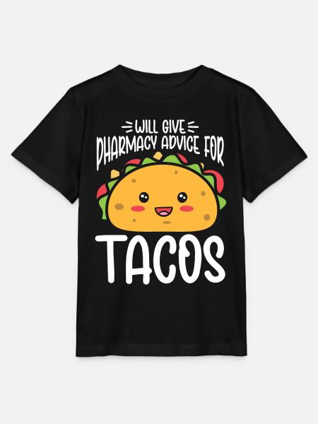 Lustiges Taco - Stanley/Stella Kinder T-Shirt MINI CREATOR - Schwarz