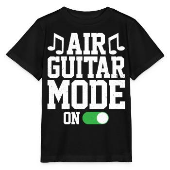 Mode Air Guitar sur Funny Air Guitarist - T-shirt bio MINI CREATOR Stanley/Stella Enfant - noir - Devant - Mikhail (115cm)