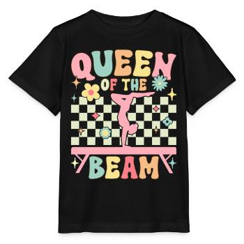 Groovy Turnerin Gymnastik Akrobatin Königin des Ba - Stanley/Stella Kinder T-Shirt MINI CREATOR  - Schwarz - Vorne - Mikhail (115cm)
