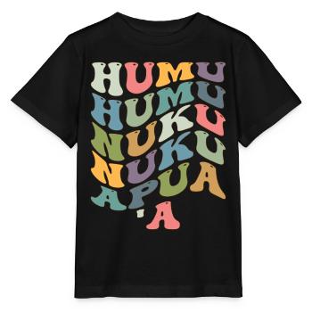 Humuhumunukunukuapua'a Hawaiianischer Riff-Drücker - Stanley/Stella Kinder T-Shirt MINI CREATOR  - Schwarz - Vorne - Mikhail (115cm)