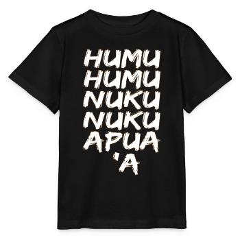 Humuhumunukunukuapua'a Hawaiianischer Riff-Drücker - Stanley/Stella Kinder T-Shirt MINI CREATOR  - Schwarz - Vorne - Mikhail (115cm)
