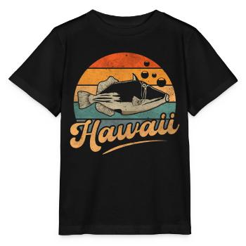 Humuhumunukunukuapua'a Hawaiianischer Riff-Drücker - Stanley/Stella Kinder T-Shirt MINI CREATOR  - Schwarz - Vorne - Mikhail (115cm)