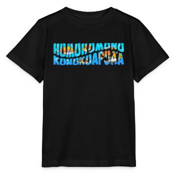 Humuhumunukunukuapua'a Hawaiianischer Riff-Drücker - Stanley/Stella Kinder T-Shirt MINI CREATOR  - Schwarz - Vorne - Mikhail (115cm)