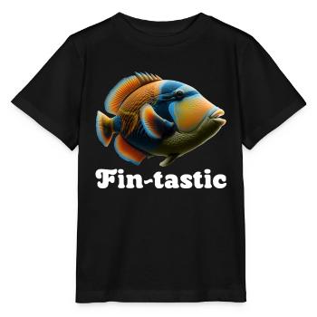 Humuhumunukunukuapua'a Hawaii-Riff-Drückerfisch - Stanley/Stella Kinder T-Shirt MINI CREATOR  - Schwarz - Vorne - Mikhail (115cm)