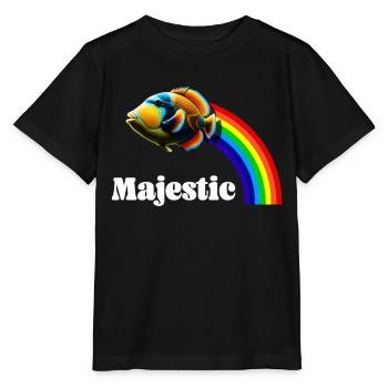 Humuhumunukunukuapua'a Hawaiianischer Riff-Drücker - Stanley/Stella Kinder T-Shirt MINI CREATOR  - Schwarz - Vorne - Mikhail (115cm)