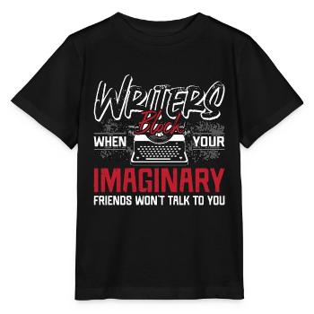 Writing Writers Block lorsque votre éditeur romancier - T-shirt bio MINI CREATOR Stanley/Stella Enfant - noir - Devant - Mikhail (115cm)