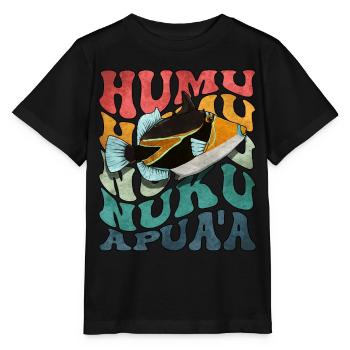 Humuhumunukunukuapua'a Hawaii-Riff-Drückerfisch - Stanley/Stella Kinder T-Shirt MINI CREATOR  - Schwarz - Vorne - Mikhail (115cm)