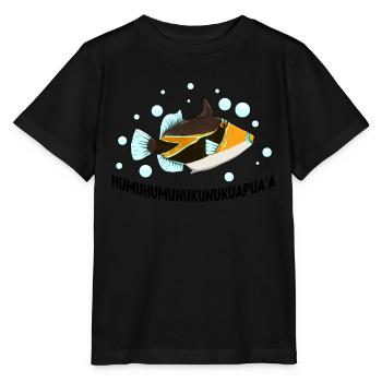 Humuhumunukunukuapua'a Hawaiianischer Riff-Drücker - Stanley/Stella Kinder T-Shirt MINI CREATOR  - Schwarz - Vorne - Mikhail (115cm)