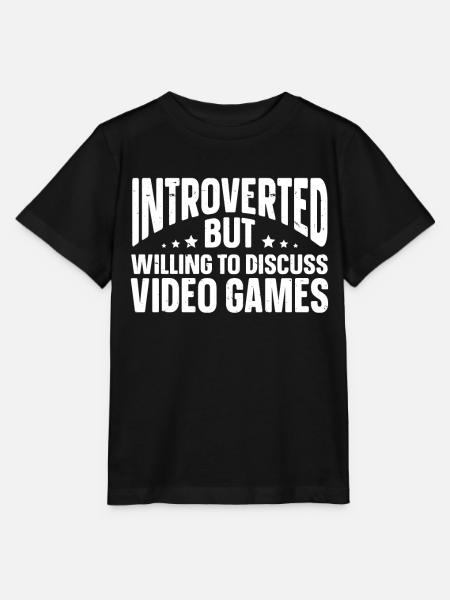Lustige Introvertierte Geschenke - T-shirt MINI CREATOR barn från Stanley/Stella - svart