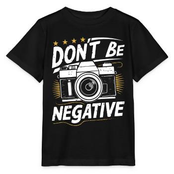 Photographe Ne soyez pas un photographe négatif - T-shirt bio MINI CREATOR Stanley/Stella Enfant - noir - Devant - Mikhail (115cm)