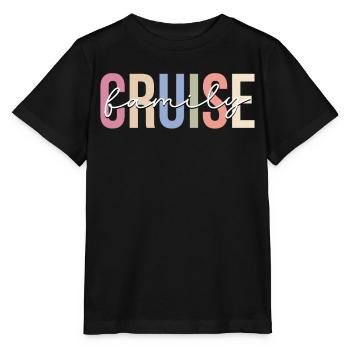 Croisière Vacances Croisière Bateau de croisière - T-shirt bio MINI CREATOR Stanley/Stella Enfant - noir - Devant - Mikhail (115cm)