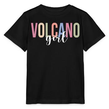 Volcanoes Volcano Lovers Geology Lava - Stanley/Stella MINI CREATOR Kids’ T-Shirt - black - Front - Mikhail (115cm)