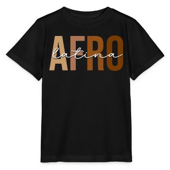 Fierté hispanique afro-américaine noire - T-shirt bio MINI CREATOR Stanley/Stella Enfant - noir - Devant - Mikhail (115cm)