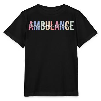 Technicien de service de secours ambulancier ambulancier - T-shirt bio MINI CREATOR Stanley/Stella Enfant - noir - Devant - Mikhail (115cm)