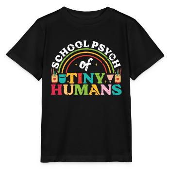 School Psych Of Tiny Humans Psychology Teacher - Stanley/Stella Kinder T-Shirt MINI CREATOR  - Schwarz - Vorne - Mikhail (115cm)