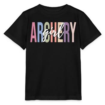 Archer arc et flèche - T-shirt bio MINI CREATOR Stanley/Stella Enfant - noir - Devant - Mikhail (115cm)