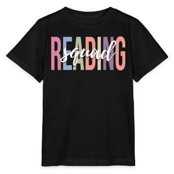 Book lover, reader, reading lover - Stanley/Stella MINI CREATOR Kids’ T-Shirt - black - Front - Mikhail (115cm)