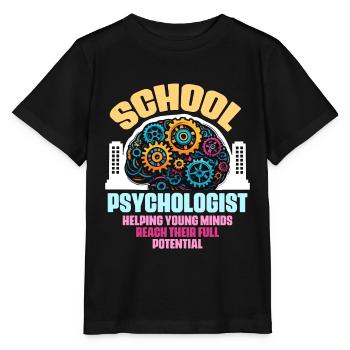 School Psychologist Helping Young Minds Counseling - Stanley/Stella MINI CREATOR Kids’ T-Shirt - black - Front - Mikhail (115cm)