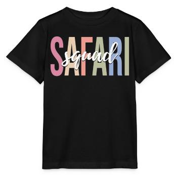 Safari Lovers Zoo Safari - Stanley/Stella MINI CREATOR Kids’ T-Shirt - black - Front - Mikhail (115cm)