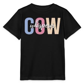 Cow Breeder Rancher Cow Breeder Farming - Stanley/Stella MINI CREATOR Kids’ T-Shirt - black - Front - Mikhail (115cm)