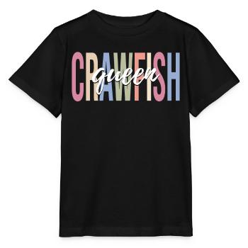 Spiny lobster girl Crayfish lover Crayfish - Stanley/Stella MINI CREATOR Kids’ T-Shirt - black - Front - Mikhail (115cm)