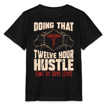 Geriatric Nurse Doing That Twelve Hour Caregiver - Stanley/Stella MINI CREATOR Kids’ T-Shirt - black - Front - Mikhail (115cm)