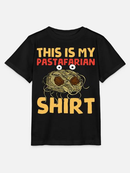 Fliegendes Spaghettimonster FSM - Stanley/Stella Kinder T-Shirt MINI CREATOR - Schwarz