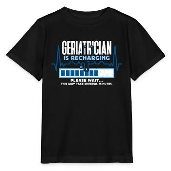 Geriatric Nurse Geriatrician Is Recharging Nursing - Stanley/Stella MINI CREATOR Kids’ T-Shirt - black - Front - Mikhail (115cm)