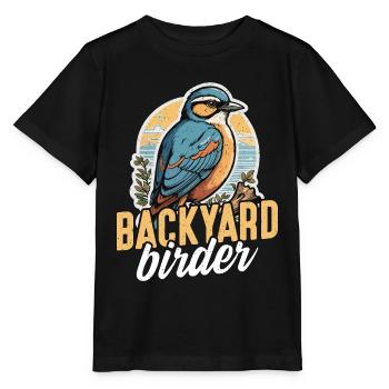 Observation des oiseaux Ornithologue ornithologue - T-shirt bio MINI CREATOR Stanley/Stella Enfant - noir - Devant - Mikhail (115cm)