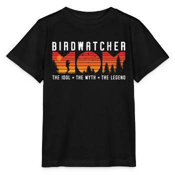 Ornithologue Maman L’idole Le mythe L’ornithologue - T-shirt bio MINI CREATOR Stanley/Stella Enfant - noir - Devant - Mikhail (115cm)
