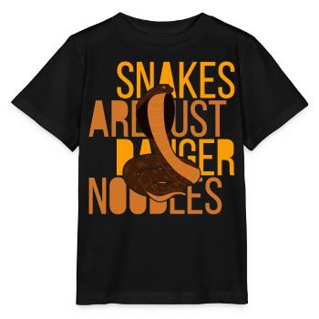 Les serpents ne sont que des nouilles de danger Les serpents sont un danger n - T-shirt bio MINI CREATOR Stanley/Stella Enfant - noir - Devant - Mikhail (115cm)