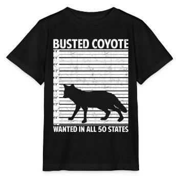 Chasse au coyote Chasseur de coyote Yote - T-shirt bio MINI CREATOR Stanley/Stella Enfant - noir - Devant - Mikhail (115cm)