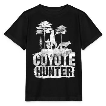 Coyote Hunt Coyote Hunter Yote - Stanley/Stella MINI CREATOR Kids’ T-Shirt - black - Front - Mikhail (115cm)