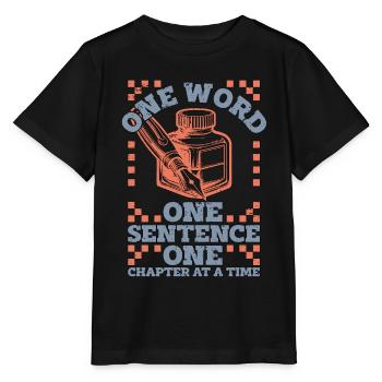 Éditeur de livre Un mot Une phrase Un éditeur - T-shirt bio MINI CREATOR Stanley/Stella Enfant - noir - Devant - Mikhail (115cm)