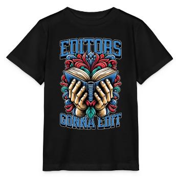 Éditeurs de livres allant à Modifier Éditeur Auteur de livres - T-shirt bio MINI CREATOR Stanley/Stella Enfant - noir - Devant - Mikhail (115cm)