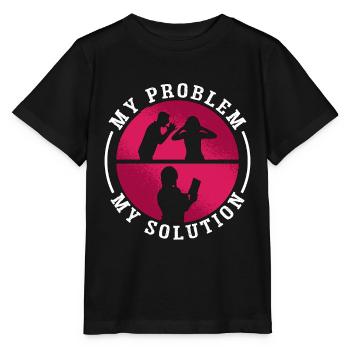 Book Editor My Problem My Pictogram Mom Dad Editor - Stanley/Stella Kinder T-Shirt MINI CREATOR  - Schwarz - Vorne - Mikhail (115cm)