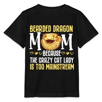 Bearded Dragon Mama Beardie - Stanley/Stella MINI CREATOR Kids’ T-Shirt - black - Front - Mikhail (115cm)