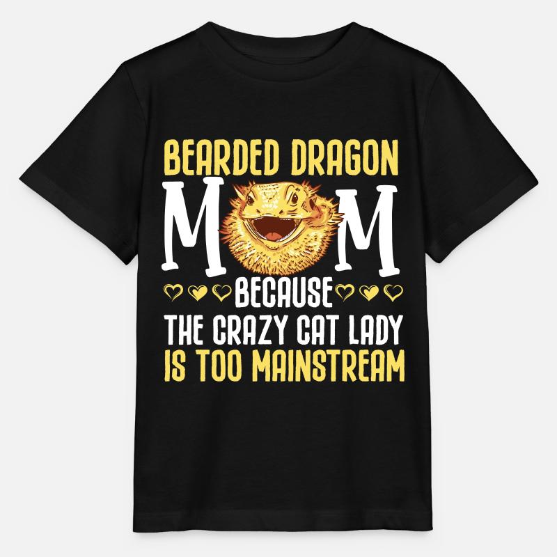 Bartagame Mama Beardie - Stanley/Stella Kinder T-Shirt MINI CREATOR - Schwarz