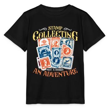 La philatélie n’est pas un passe-temps amateur de philatélie - T-shirt bio MINI CREATOR Stanley/Stella Enfant - noir - Devant - Mikhail (115cm)