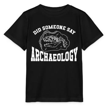Archéologue Archéologie - T-shirt bio MINI CREATOR Stanley/Stella Enfant - noir - Devant - Mikhail (115cm)
