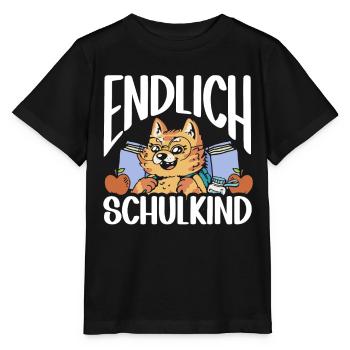 School 1. Grade - Stanley/Stella Kinder T-Shirt MINI CREATOR  - Schwarz - Vorne - Mikhail (115cm)