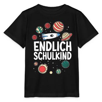 School 1. Grade - Stanley/Stella Kinder T-Shirt MINI CREATOR  - Schwarz - Vorne - Mikhail (115cm)