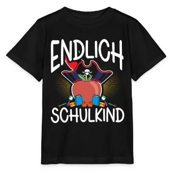School 1. Grade - Stanley/Stella Kinder T-Shirt MINI CREATOR  - Schwarz - Vorne - Mikhail (115cm)