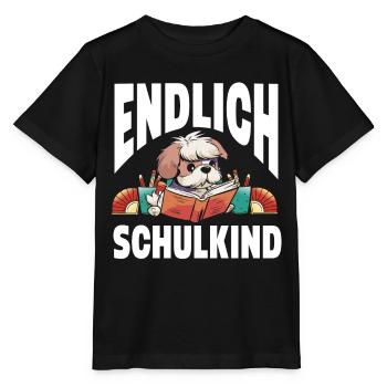 School 1. Grade - Stanley/Stella Kinder T-Shirt MINI CREATOR  - Schwarz - Vorne - Mikhail (115cm)