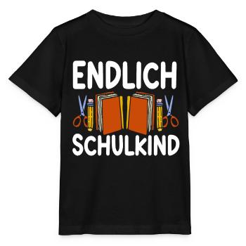 School 1. Grade - Stanley/Stella Kinder T-Shirt MINI CREATOR  - Schwarz - Vorne - Mikhail (115cm)