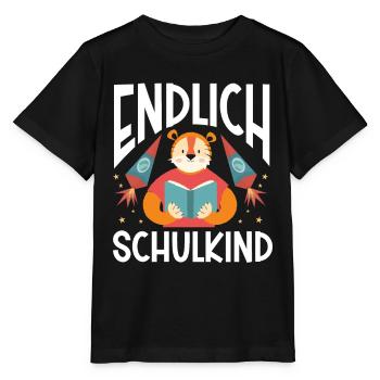 School 1. Grade - Stanley/Stella Kinder T-Shirt MINI CREATOR  - Schwarz - Vorne - Mikhail (115cm)