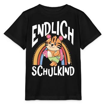School 1. Grade - Stanley/Stella Kinder T-Shirt MINI CREATOR  - Schwarz - Vorne - Mikhail (115cm)