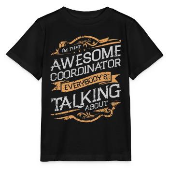 Events Coordinator I'm That Awesome Event Manager - Stanley/Stella Kinder T-Shirt MINI CREATOR  - Schwarz - Vorne - Mikhail (115cm)