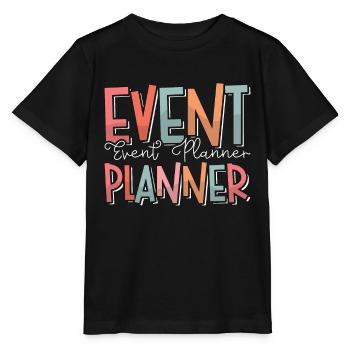 Events Coordinator Event Planner Loves Planning - Stanley/Stella Kinder T-Shirt MINI CREATOR  - Schwarz - Vorne - Mikhail (115cm)