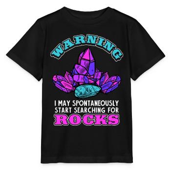 Rock Hunting Mineral - Stanley/Stella MINI CREATOR Kids’ T-Shirt - black - Front - Mikhail (115cm)